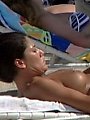 Nudist Oiling Up