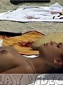 Nude Beach Sleeping Girl