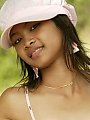 18 year old Thai cuties poses in pink