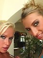 Two blondes get their asses fucked in a massive anal gangbang